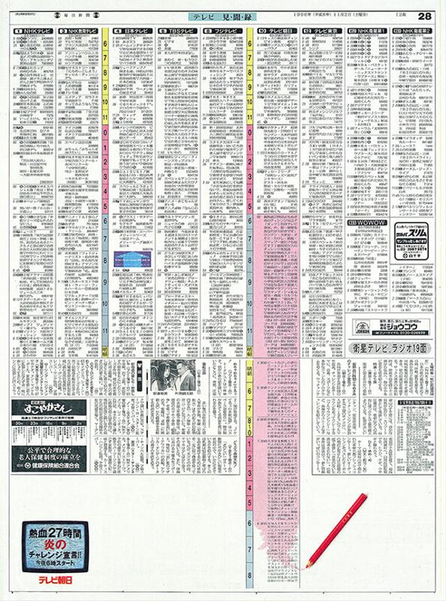 テレビ朝日　新聞広告
★第64回 毎日広告賞デザイン賞 第3部 企画広告賞
★カンヌライオン祭1995 ユーズドメディア部門 入賞のサムネイル画像