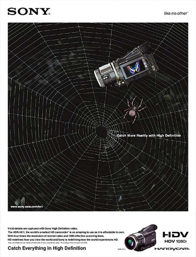 SONY ハンディカム 雑誌広告
